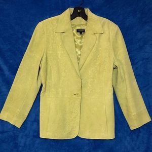 Lime Green Leather Jacket - Juliana Collezione